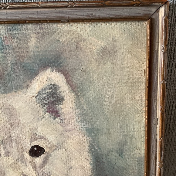 Vintage Original Dog Painting - Picture 4 of 6